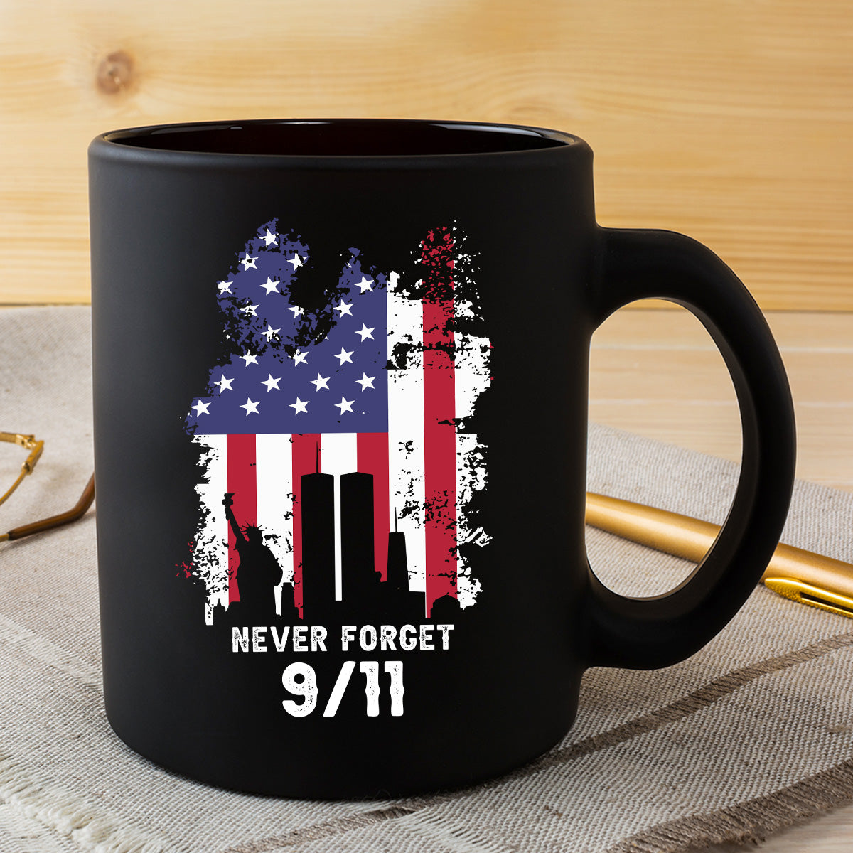 Teesdily | Patriot Day Shirt, Never Forget 911 T-shirt, The Statue Of Liberty American Flag Sweatshirt Hoodie Mug, Memorial Shirt, Remembrance Gift