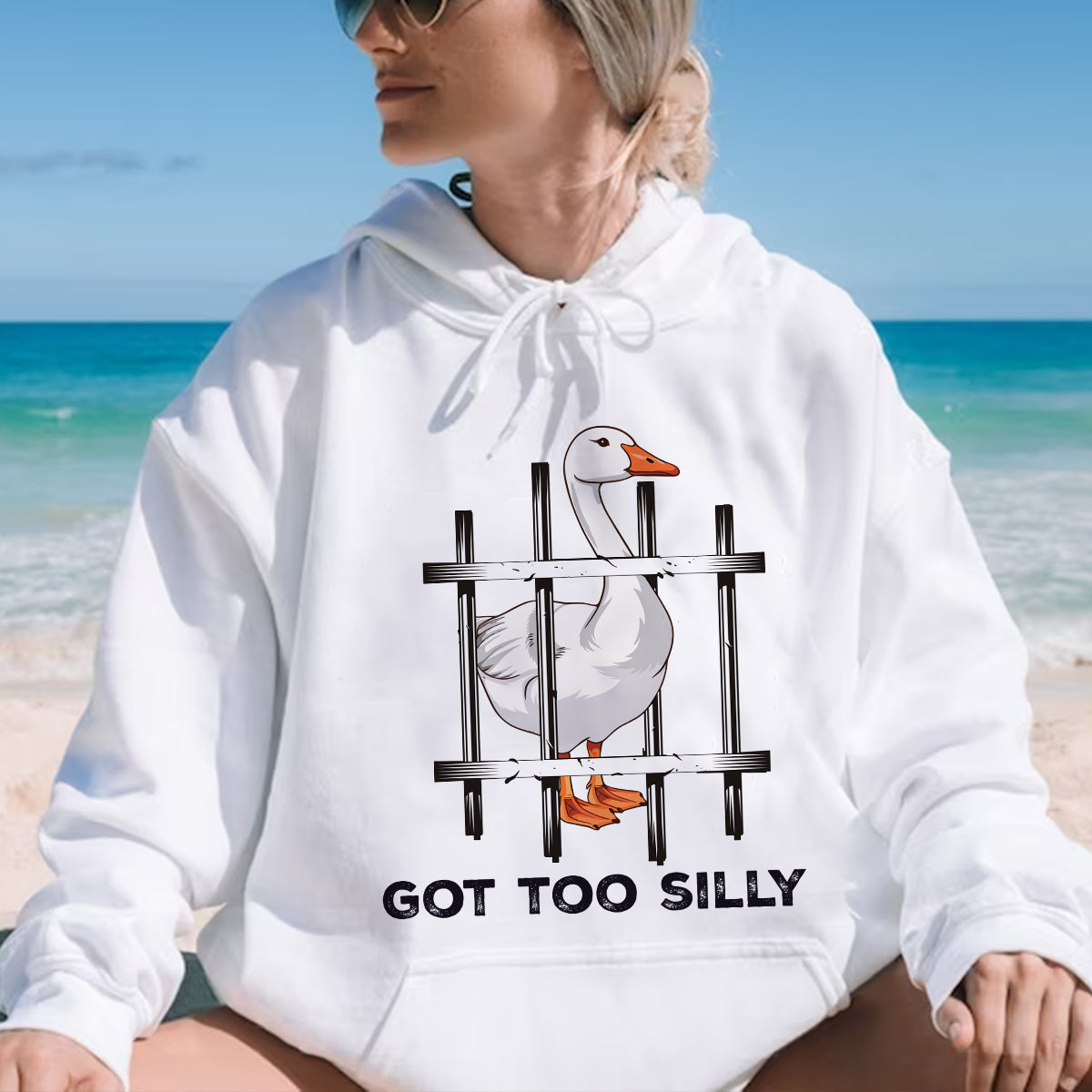 Teesdily | Silly Goose Shirt, Got Too Silly Sweatshirt Hoodie Mug, Silly Goose On The Loose T-shirt, Funny Meme Shirt, Got To Silly, Goose Lover Gift