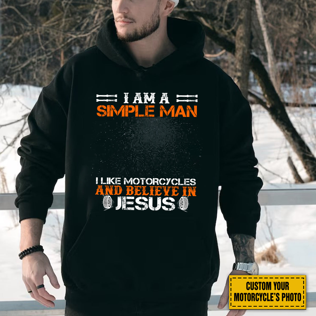 Teesdily | Customized Christian Biker Graphic Men's Shirt, I Like Motorcycles And Believe In Jesus Tee Sweatshirt Hoodie Mug, Christian Biker Gifts