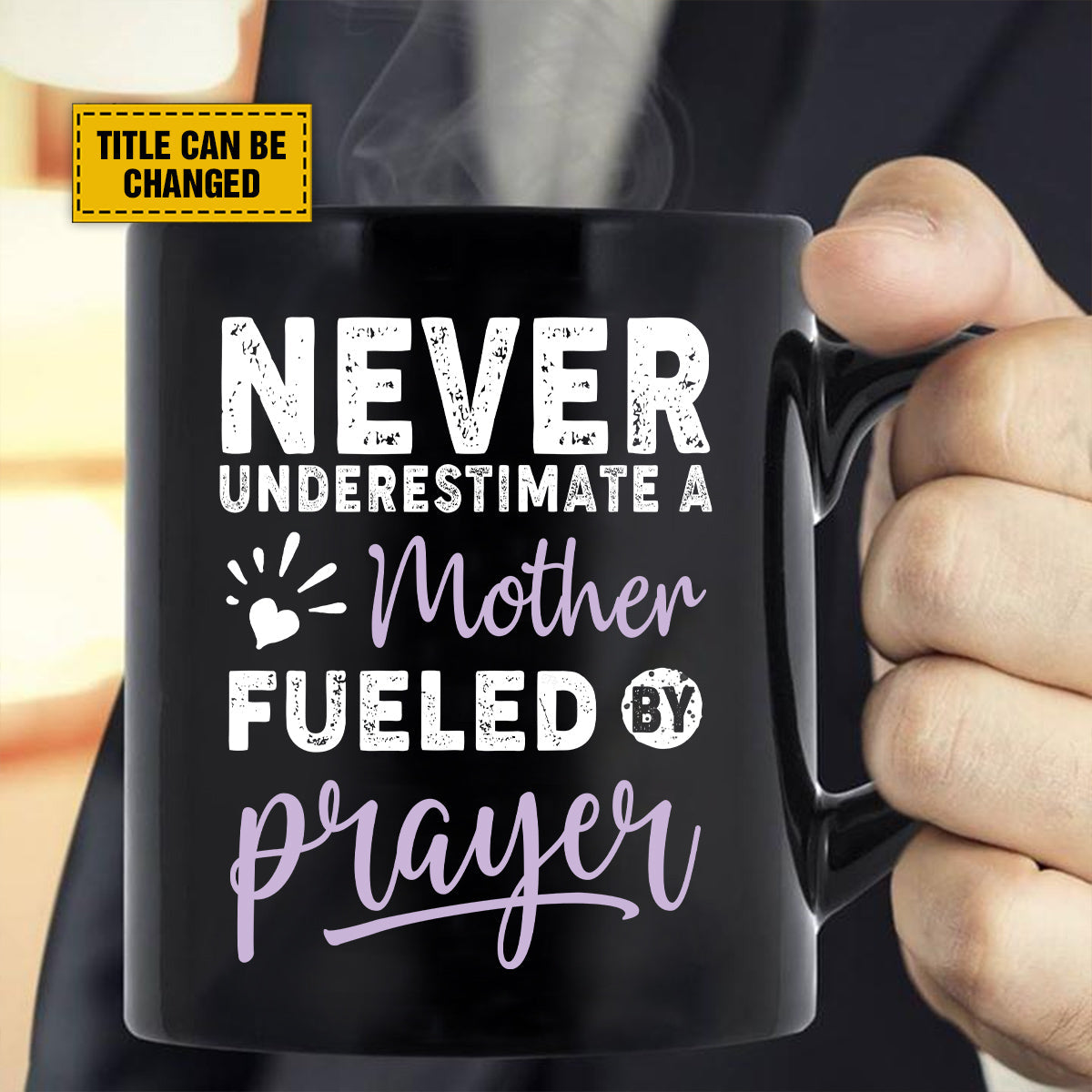 Teesdily | Customized Christian Mom Casual Shirt, Never Underestimate A Mother Fueled By Prayer, Jesus Hoodie Sweatshirt Mug