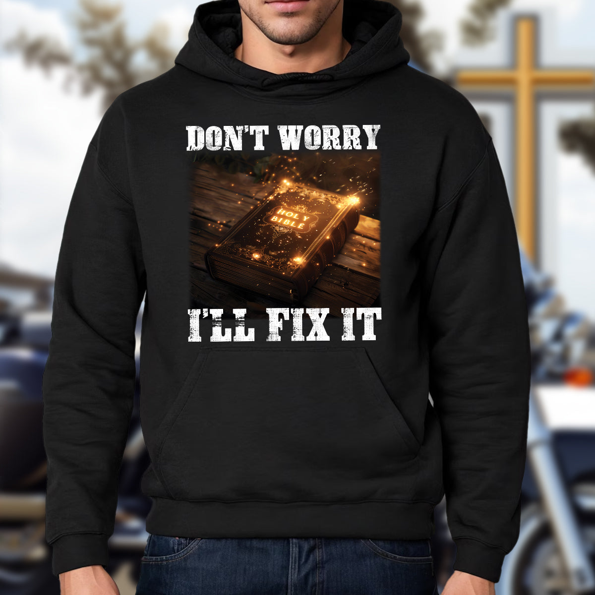 Teesdily | Don't Worry I'll Fix It Jesus Shirt, Holy Bible Sweatshirt Hoodie Mug, Holy Bible Verse, Jesus Lovers, Christian Gifts, God Believers