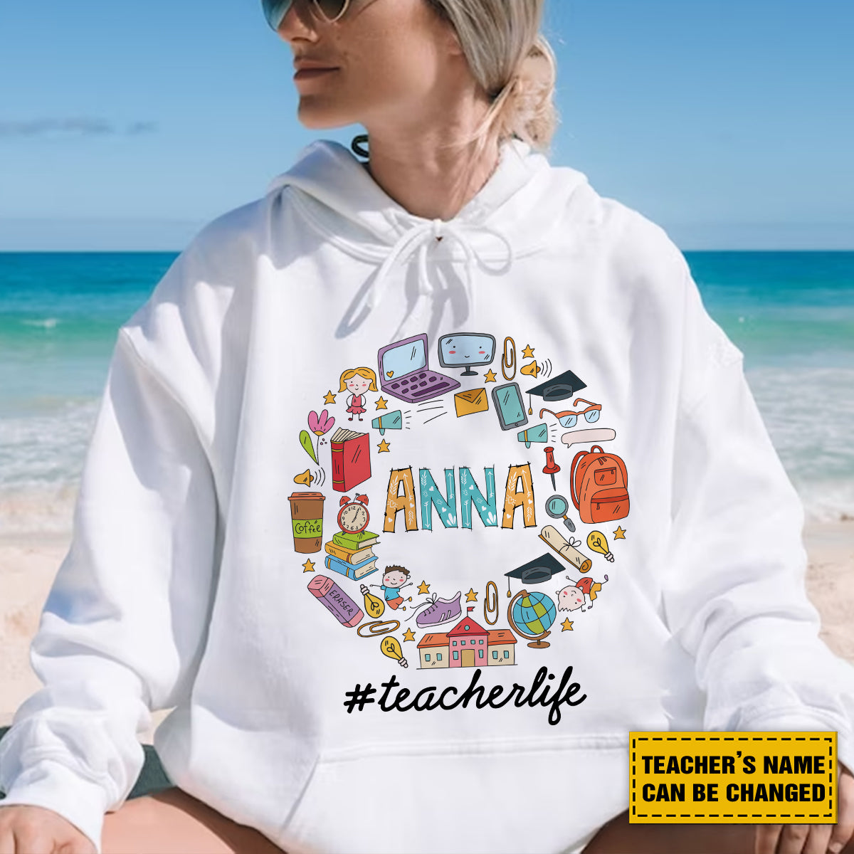 Teesdily | Custom Teacher Life Shirt, Teacher Motivational T-shirt, Back To School Sweatshirt Hoodie Mug, First Day Of School Tee, Gift For Teacher