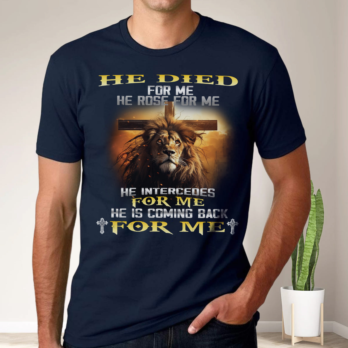 Teesdily | Lion Of Judah Jesus Cross Shirt, He Is Coming Back For Me Jesus Shirt, Jesus Lovers, Jesus Lion Hoodie Sweatshirt Mug, Jesus Lovers