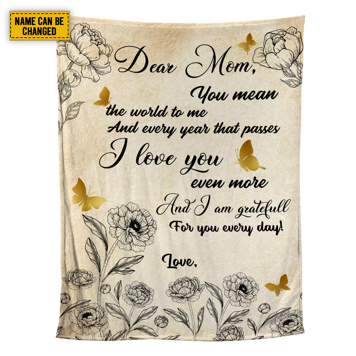 Teesdily | You Mean The World To Me Mom Blanket Mothers Day Birthday Gifts To Mom Throw Blankets For Sofa Bed Couch Living Room Best Gift For Mother