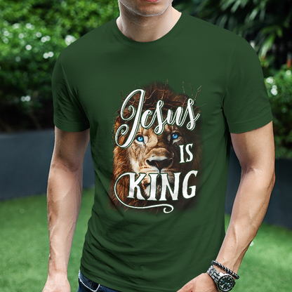 Teesdily | Jesus Is King Christian Shirt, Lion Of Judah Faith Sweatshirt,  Jesus Lion Hoodie Mug, Faith Tee Religious Gift