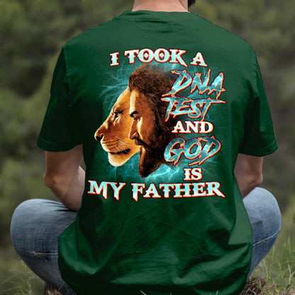 Teesdily | I Took A Dna Test Shirt, God Is My Father Men Sweatshirt, Jesus Lion Hoodie Mug, Christian Religious Gift