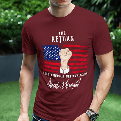 Teesdily | American Patriotic Shirt, The Return Patriotism Support Tee Sweatshirt Hoodie Mug, Patriotic Unisex Shirt