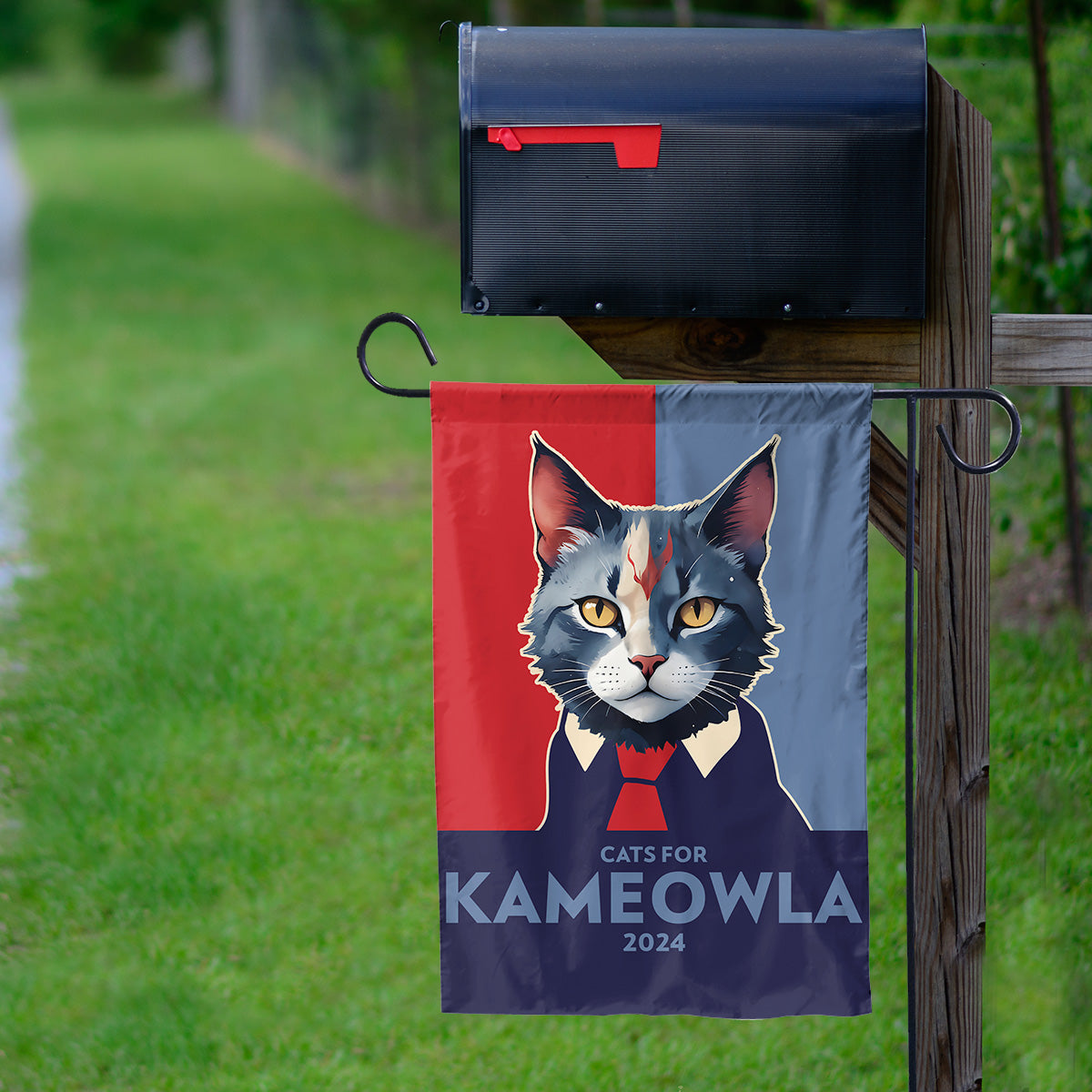 Teesdily | Cats For Kameowla 2024 Flag, Garden Flag House Outdoor Decor, Feminist 2024 Flag, Gift For Cat Lovers