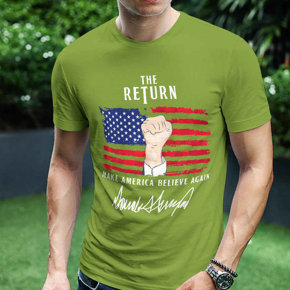 Teesdily | American Patriotic Shirt, The Return Patriotism Support Tee Sweatshirt Hoodie Mug, Patriotic Unisex Shirt