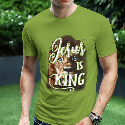 Teesdily | Jesus Is King Christian Shirt, Lion Of Judah Faith Sweatshirt,  Jesus Lion Hoodie Mug, Faith Tee Religious Gift