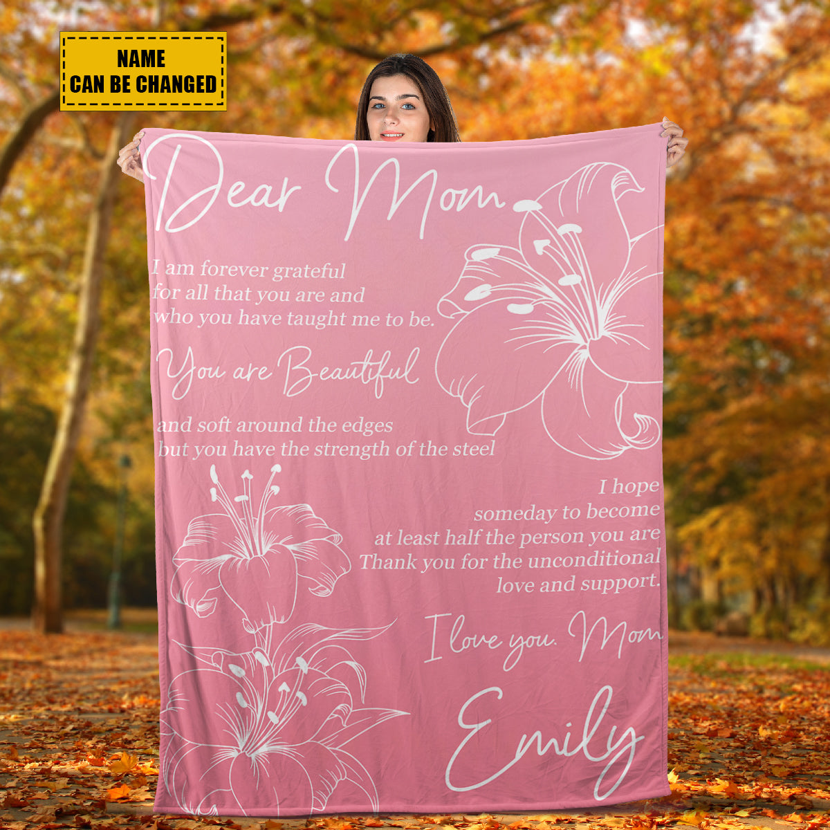 Teesdily | Customized Great Mothers Day Travel Blanket Birthday Gifts From Daughter Dear Mom You Are Beautiful Mum Keepsake Best Mom Ever Gifts