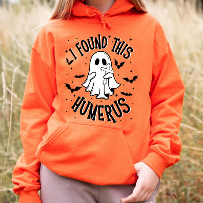 Teesdily | Boo Spooky Halloween Shirt,  I Found This Humerus Boo Trick Or Treat Tee Sweatshirt Hoodie Halloween Gift, Halloween Costume, Humor Shirt