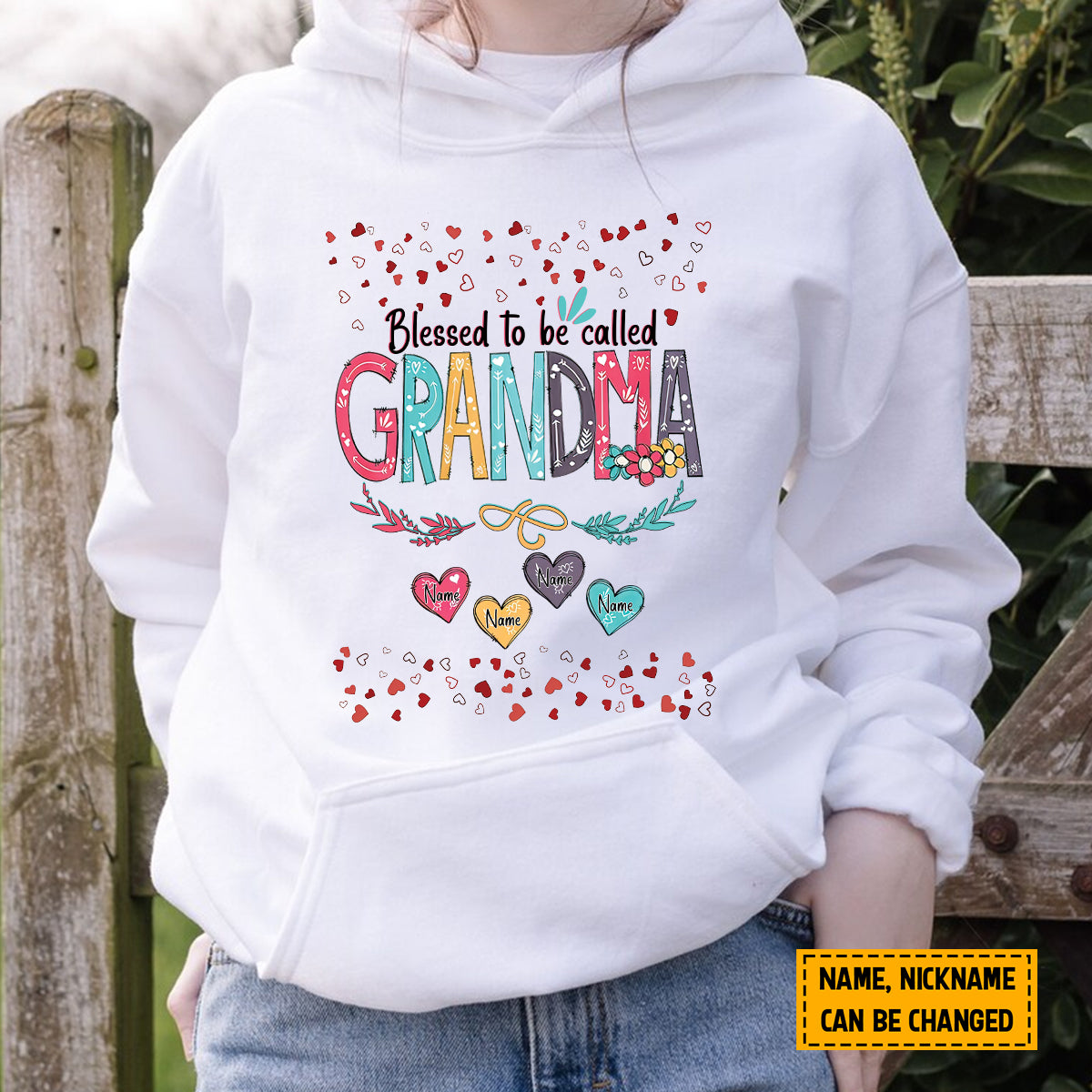 Teesdily | Grandma Personalized Kids Name Shirt, Blessed To Be Called Grandma T-Shirt, Grandmom Mothers Day Custom Gifts Unisex Tshirt Hoodie Sweatshirt Size S-5Xl / Mug 11-15Oz