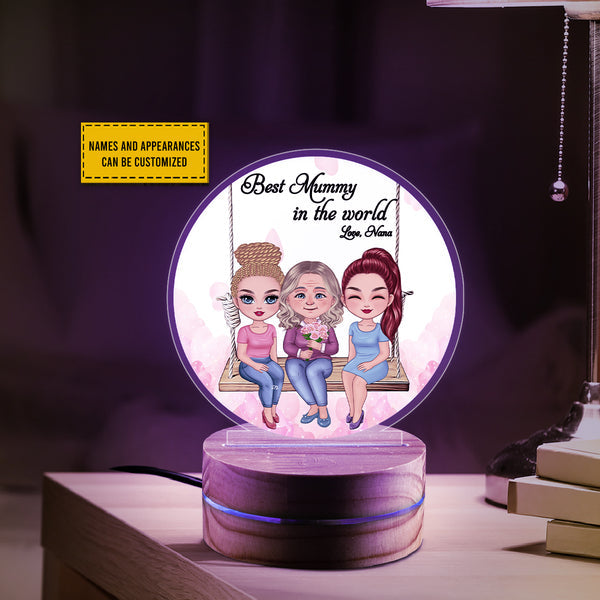 Best Mummy In The World Personalized Custom 3D Led Light Gift For Mom, Birthday Gifts, Mother's Day Gifts
