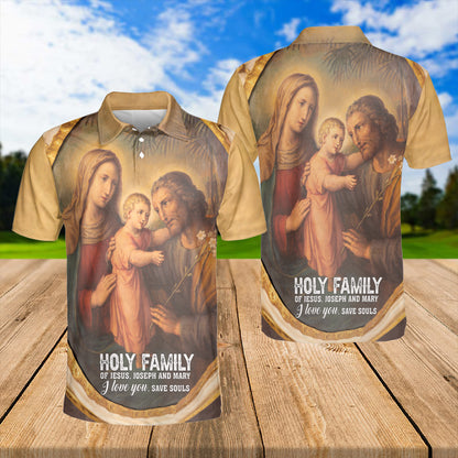 Teesdily | Family Jesus Joseph Mary Graphic 3D Tshirt Jesus Christian Family Matching All Over Print Tee Religious Gift Faith Believers