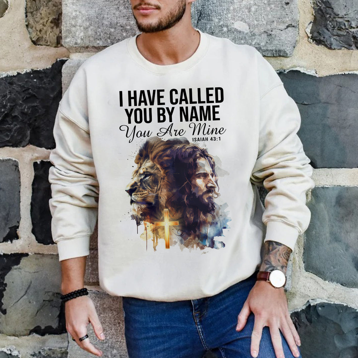 Teesdily | I Have Called You By Name You Are Mine Isaiah 43 1 Jesus Shirt, Unisex Tshirt Mug