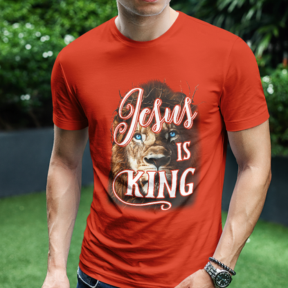 Teesdily | Jesus Is King Christian Shirt, Lion Of Judah Faith Sweatshirt,  Jesus Lion Hoodie Mug, Faith Tee Religious Gift