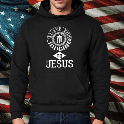 Teesdily | Leave The Judging To Jesus Shirt, God Cross Thorns, Faith Believers, Jesus Gift, Unisex Tshirt Hoodie Sweatshirt Mug