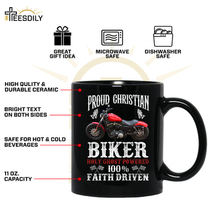 Teesdily | Christian Biker Customized Graphic Tees Men, Motorcycle Faith Driven Men's T-shirts Hoodie Sweatshirt Mug, Speed Lover Gifts, Biker Tops