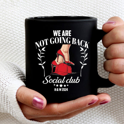 Teesdily | We Are Not Going Back Shirt, High Heel Social Club Sweatshirt, High Heel And Baseball Cap T-shirt, Womens Rights Hoodie Mug, Gift For Girl