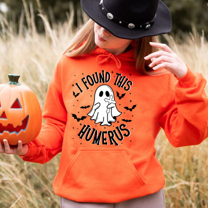 Teesdily | Boo Spooky Halloween Shirt,  I Found This Humerus Boo Trick Or Treat Tee Sweatshirt Hoodie Halloween Gift, Halloween Costume, Humor Shirt