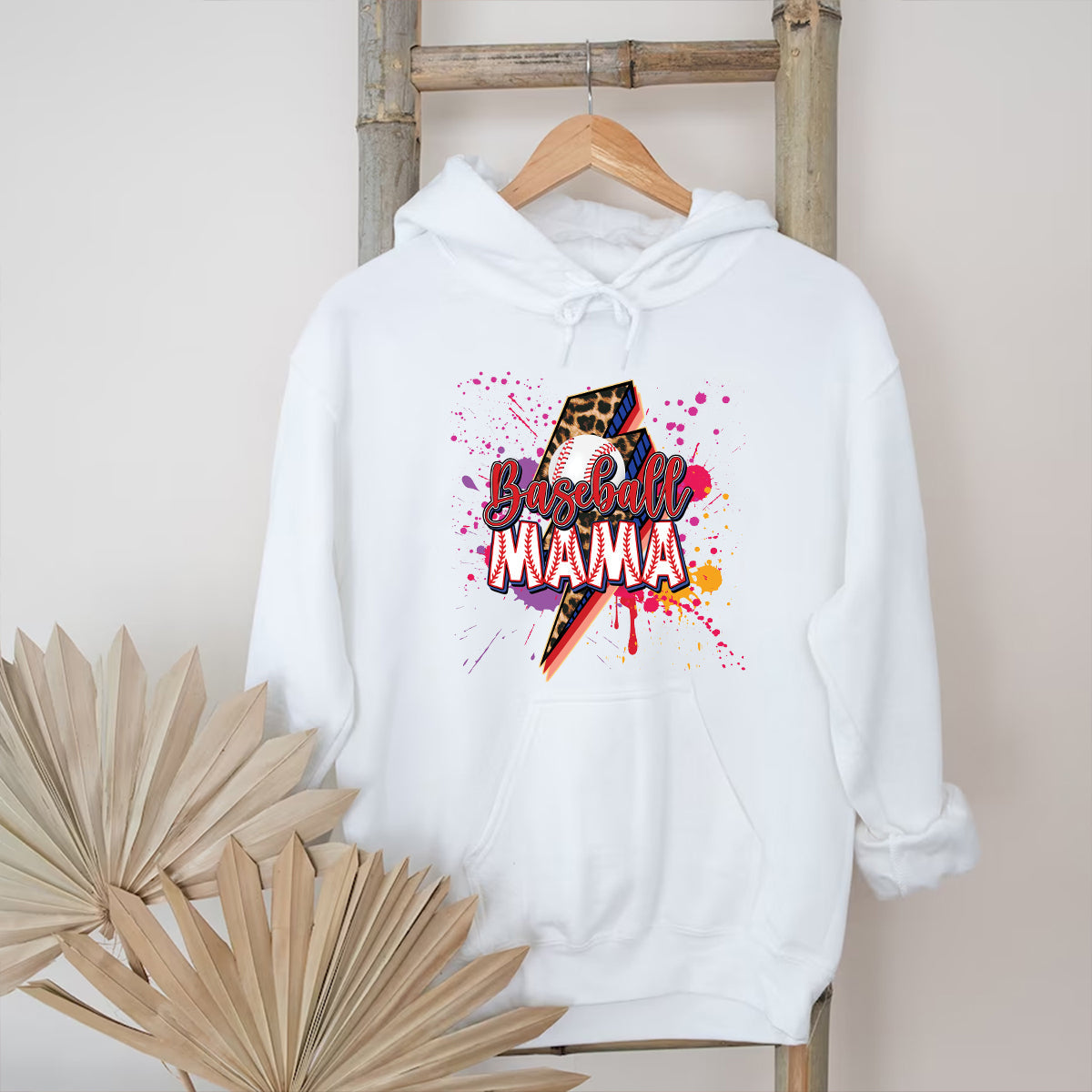 Teesdily | Baseball Mama Lightning Shirt, Mother's Day Softball Mom Shirt, Leopard Mama Tops, Sport Mom Gifts Unisex Tshirt Hoodie Sweatshirt Mug