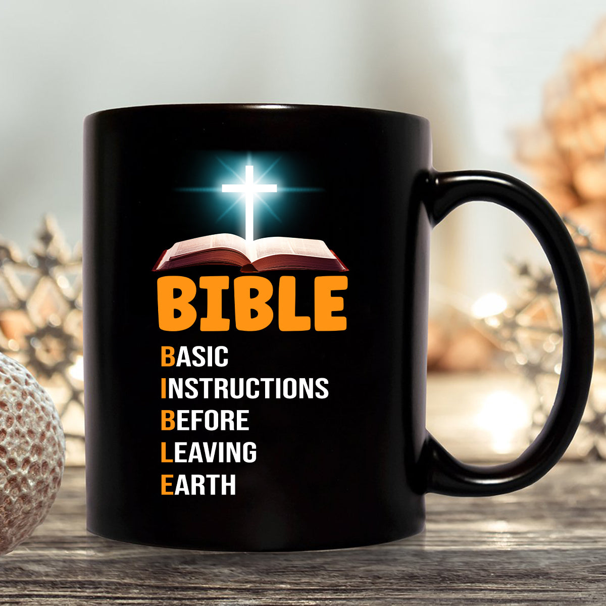 Teesdily | God Bible Book Shirts Casual Bible Basic Instructions Before Leaving Earth Crewneck Sweatshirt Hoodie Mug Christian God Prayer Gifts