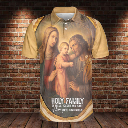 Teesdily | Family Jesus Joseph Mary Graphic 3D Tshirt Jesus Christian Family Matching All Over Print Tee Religious Gift Faith Believers