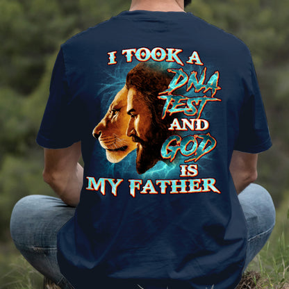 Teesdily | I Took A Dna Test Shirt, God Is My Father Men Sweatshirt, Jesus Lion Hoodie Mug, Christian Religious Gift