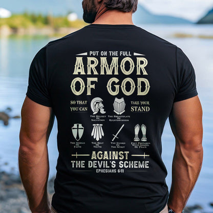 Teesdily | Put On The Full Armor Of God Ephesians 6:11 Jesus Shirt,  Armor Of God Unisex Tshirt Hoodie Sweatshirt Mug, Jesus Warrior Christian Gifts