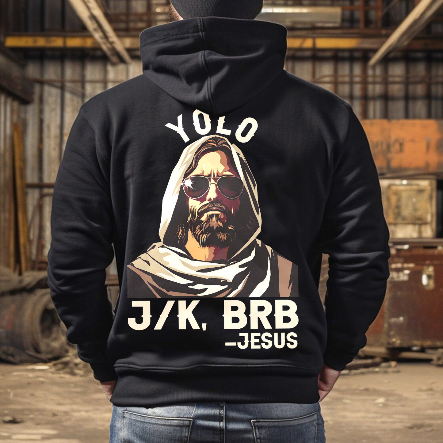 Teesdily | Yolo J/k, Brb Jesus Shirt, Jesus Is Coming Back Sweatshirt, Hoodie, Mug, Jesus Lovers, Christian Gifts, Yolo Jesus, Unisex Shirt