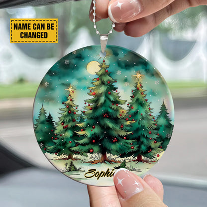 Teesdily | Customized Christmas Tree Ornament, Christmas Decoration, Xmas Ornament Car Hanging, Tree Decor, Keepsake Holiday Gift Idea