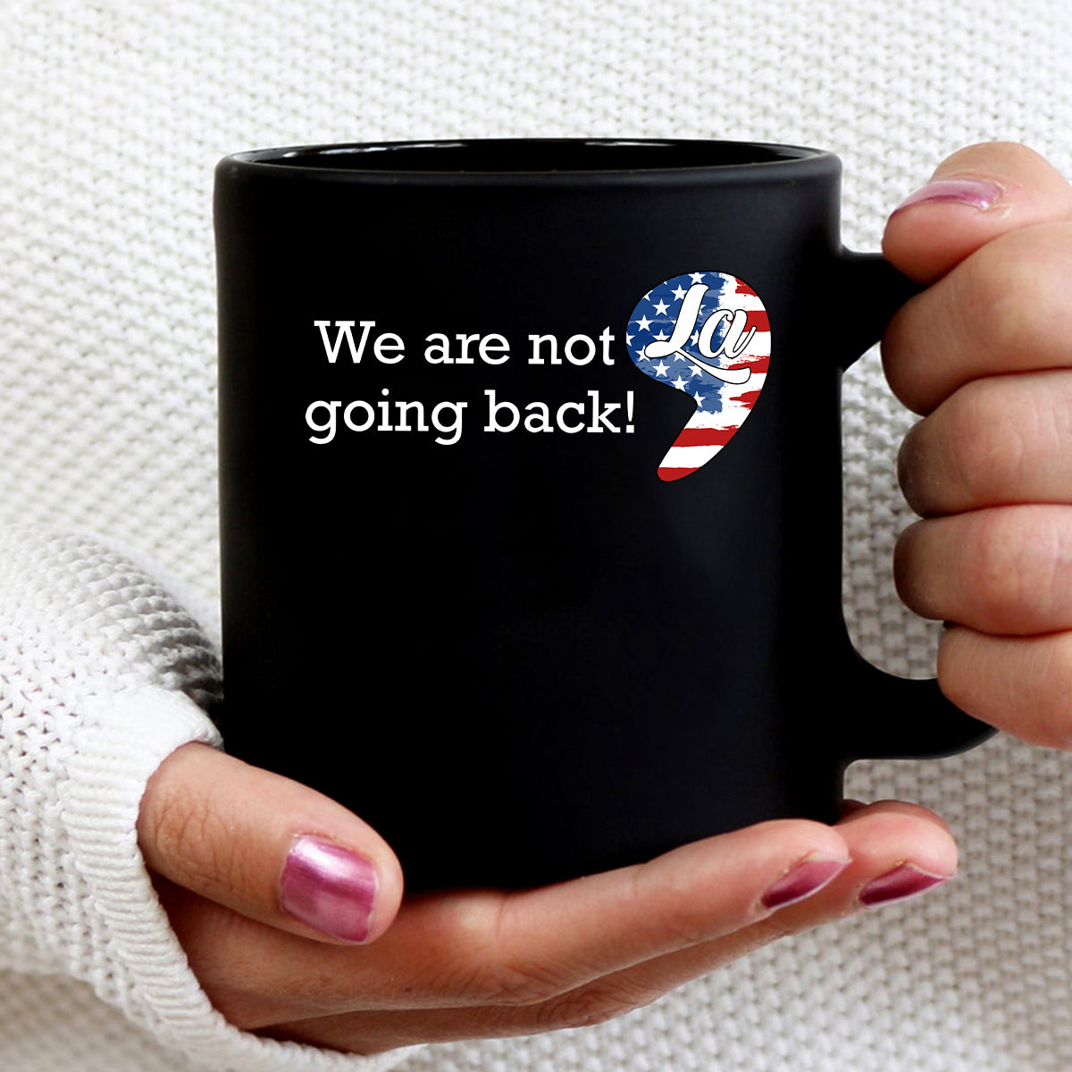 Teesdily | We Are Not Going Back Shirt, Comma La Sweatshirt, Childless Cat Lady Hoodie, Kameowla American Flag Patriot 2024 Gift