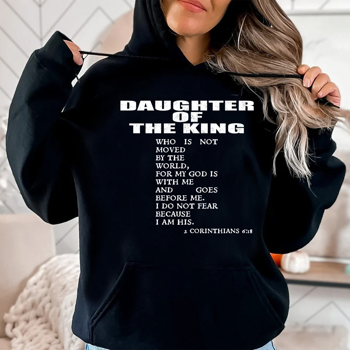 Teesdily | Jesus Daughter Shirt, Daughter Of The King I Do Not Fear Tee Sweatshirt Hoodie Mug, Jesus Lovers Gifts, Christian Tee