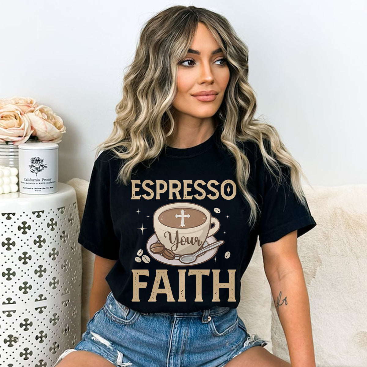 Teesdily | Espresso Your Faith Shirt, Coffee Drinker Lover Sweatshirt Hoodie Mug, Espresso Faith Church Tshirt, Espresso Lover Gifts, Christian Gifts