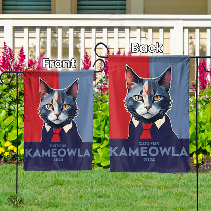 Teesdily | Cats For Kameowla 2024 Flag, Garden Flag House Outdoor Decor, Feminist 2024 Flag, Gift For Cat Lovers