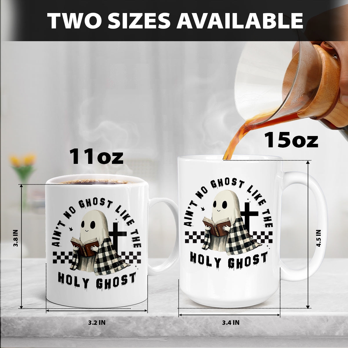 Teesdily | Holy Spirit Jesus Halloween Shirt, Ain't No Ghost Like The Holy Ghost Tee Sweatshirt Hoodie Mug, Halloween Christian Shirt