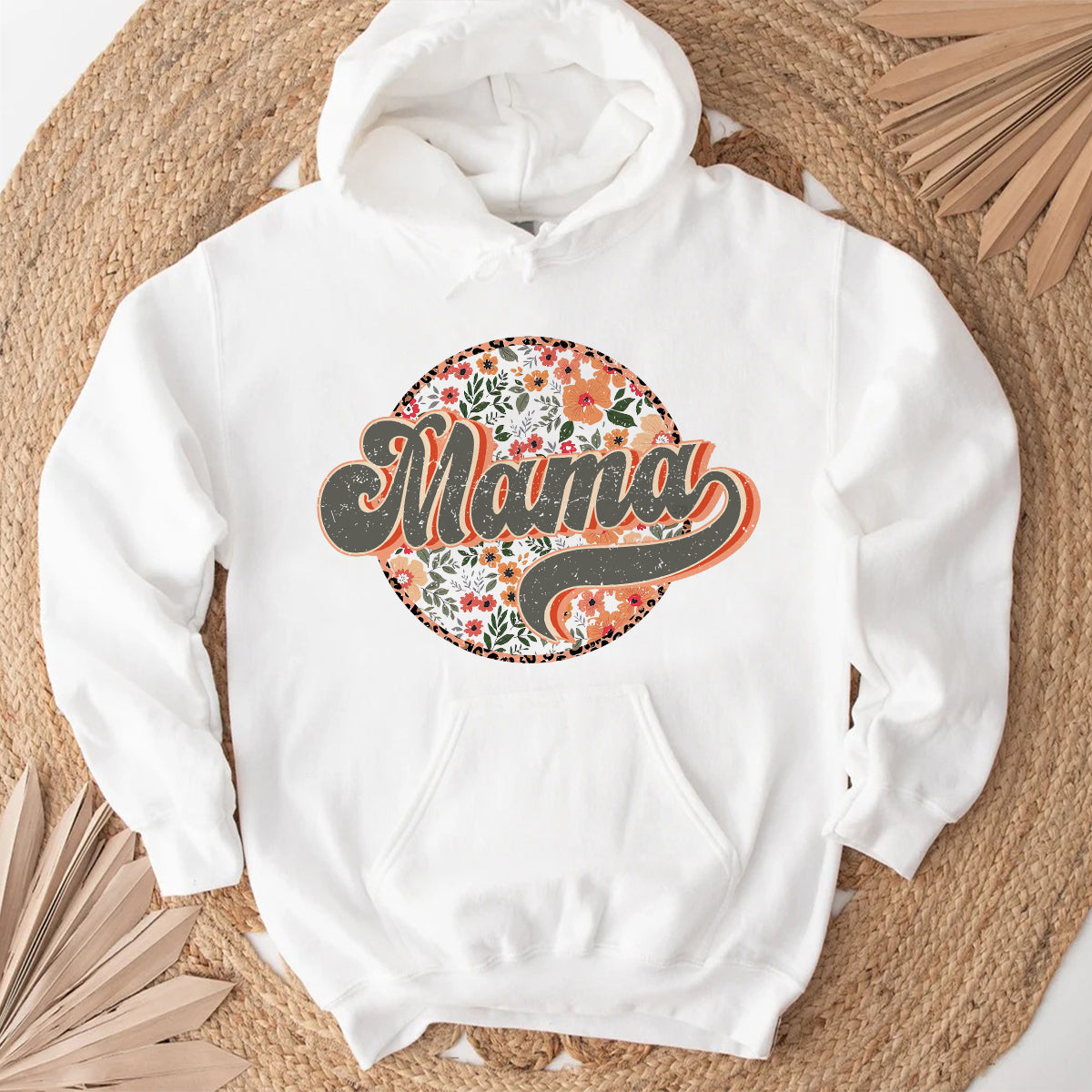 Teesdily | Mama Retro Style Shirt, Mom Floral Shirt Top, Mothers Day Gifts, Vintage Streetwear Apparel Unisex Tshirt Hoodie Sweatshirt Mug