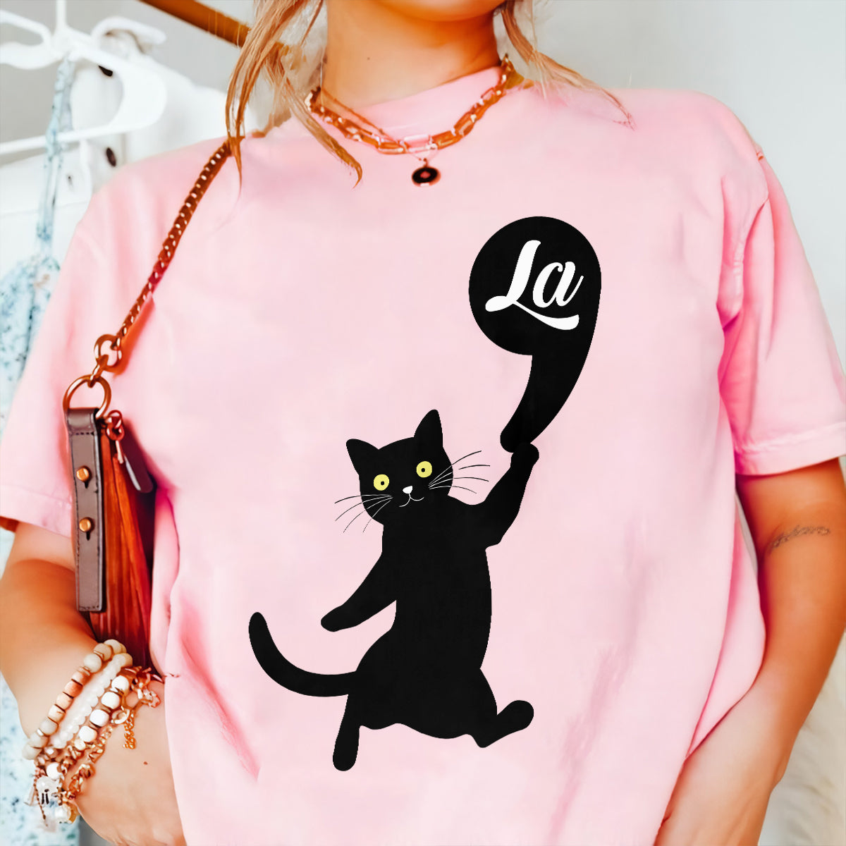 Teesdily | Cat Comma La Shirt, Childless Cat Lady Sweatshirt Hoodie Mug, Ka-mala 2024 T-shirt, Cute Cat Shirt, Women Powerful, Gift For Cat Lover