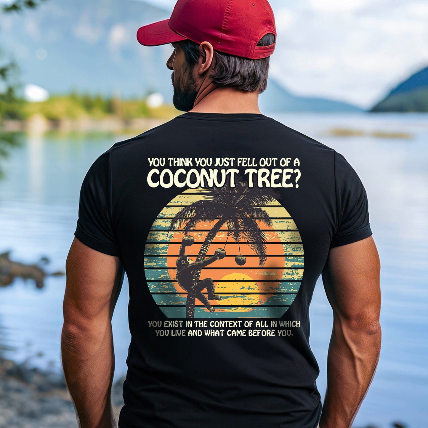 Teesdily | Comma La Coconut Tree Shirt, You Think You Just Fell Out Of A Coconut Tree Shirt, Coconut Monkey Sweatshirt Hoodie Mug, Girl Power Shirt