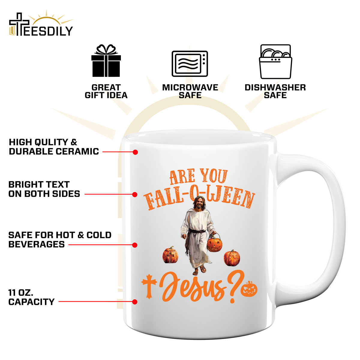 Teesdily | Are You Fall-O-Ween Jesus Shirt, Funny Jesus And Pumpkin T-Shirt, Halloween Jesus Pumpkin Fall Religious Sweater Hoodie, Jesus Lovers Gift