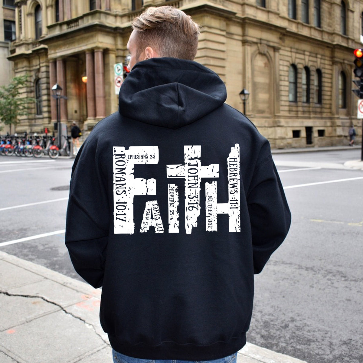 Teesdily | Jesus Faith Shirt, God Bible Verses Tee, Catholic Casual Shirt, Christian Gifts Unisex Tshirt Hoodie Sweatshirt Mug