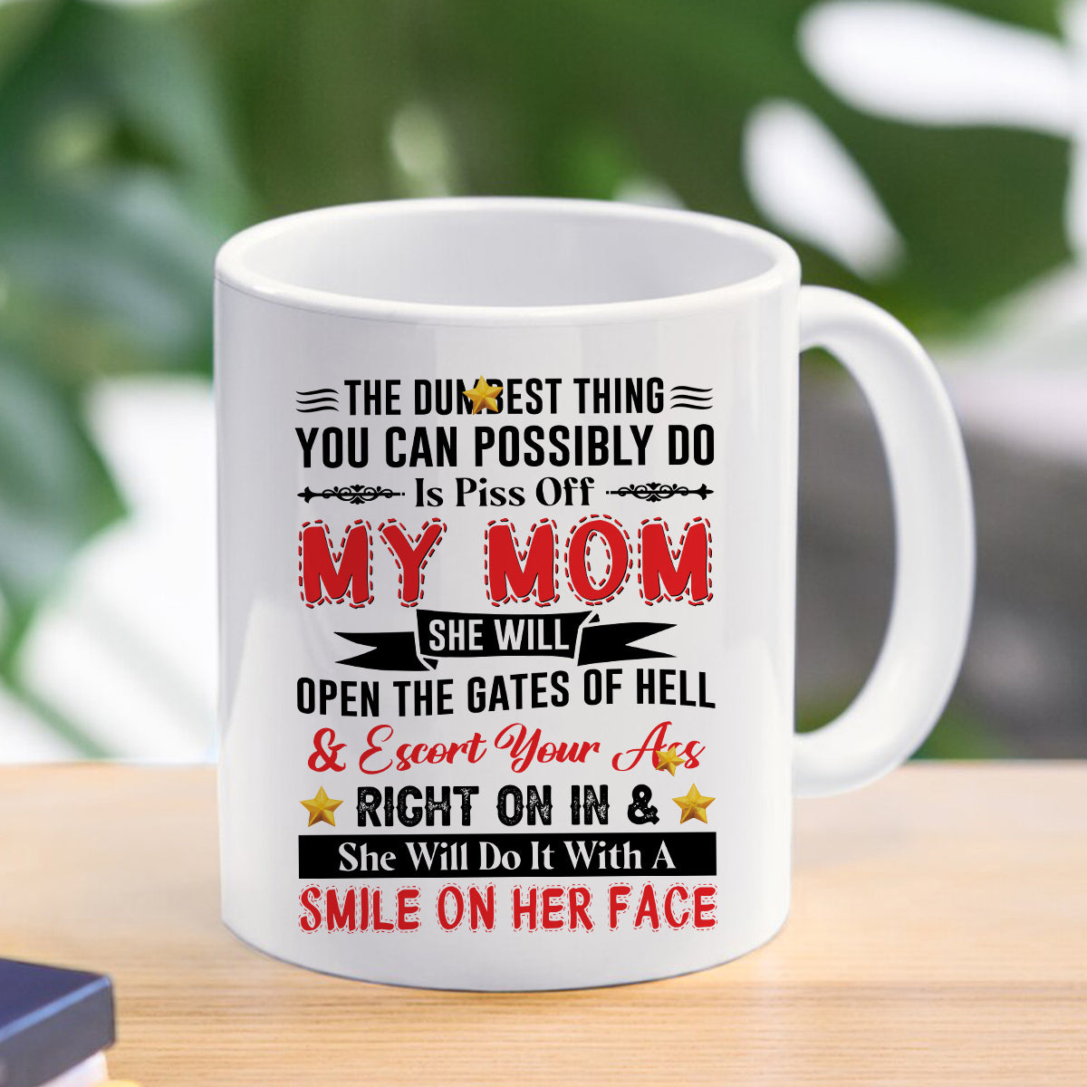 Teesdily | Mom Mother Day Shirt, Piss Off My Mom She Will Open The Gates Of Hell Tops, Humor Gift For Mom Unisex Tshirt Hoodie Sweatshirt Mug