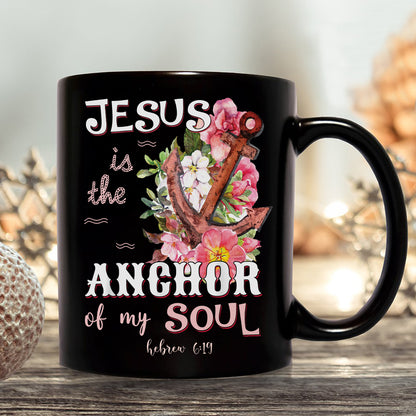 Teesdily | Jesus Anchor Tropical Tshirt, Jesus Is The Anchor Of My Soul Sweatshirt Hoodie Mug, Christian Graphic Tees Short Sleeve, Religious Gifts