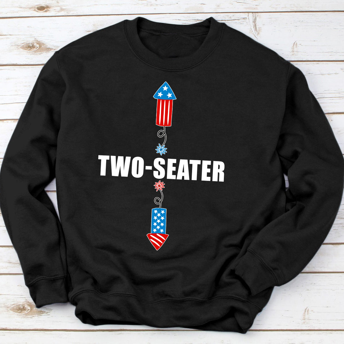 Teesdily | Independence Fireworks Two Seater Mens Shirts Funny College Humor Casual Sweatshirt Hoodie Mug 4Th Of July Day American Pride Clothing