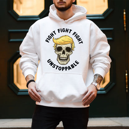 Teesdily | Fight Fight Fight Unstoppable Shirt, American Patriotic Shirt, Fight 2024 Sweatshirt Hoodie Mug, Can't Stop T-shirt, Halloween Shirt Gift