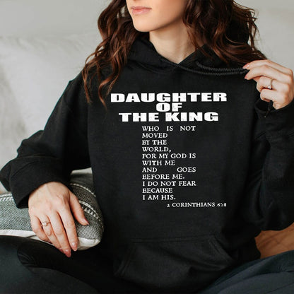 Teesdily | Jesus Daughter Shirt, Daughter Of The King I Do Not Fear Tee Sweatshirt Hoodie Mug, Jesus Lovers Gifts, Christian Tee