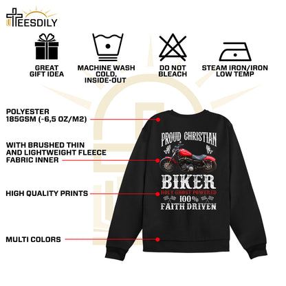 Teesdily | Christian Biker Customized Graphic Tees Men, Motorcycle Faith Driven Men's T-shirts Hoodie Sweatshirt Mug, Speed Lover Gifts, Biker Tops