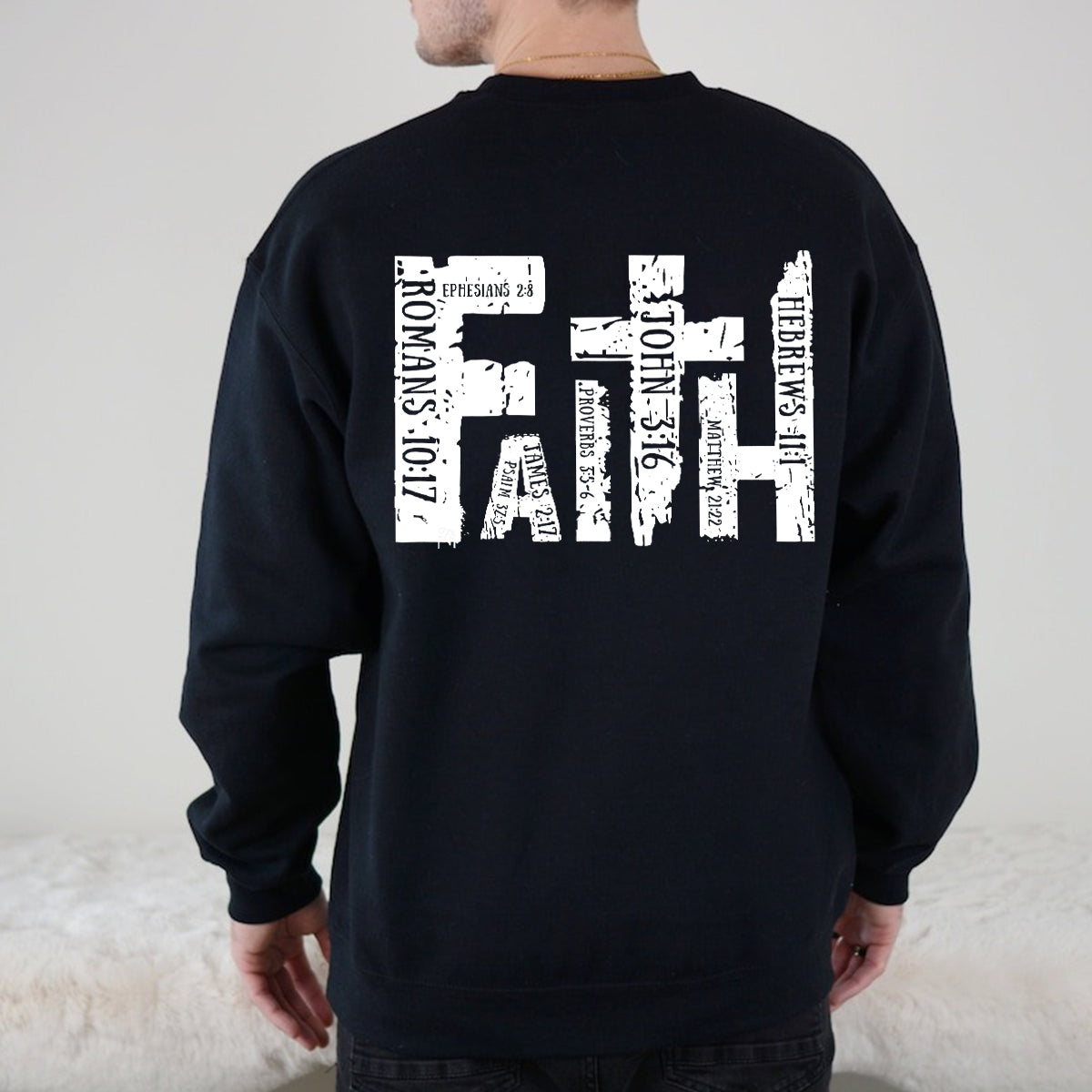 Teesdily | Jesus Faith Shirt, God Bible Verses Tee, Catholic Casual Shirt, Christian Gifts Unisex Tshirt Hoodie Sweatshirt Mug