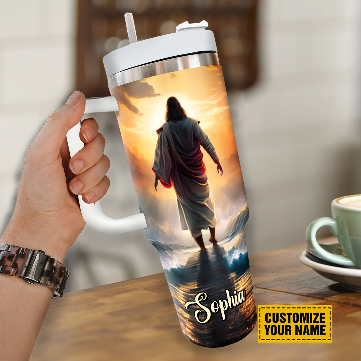 Teesdily | Customized Jesus Christ Insulated Tumbler No One Will Ever Ever Love You More Than Jesus 40oz Tumbler Jesus Believer Gifts